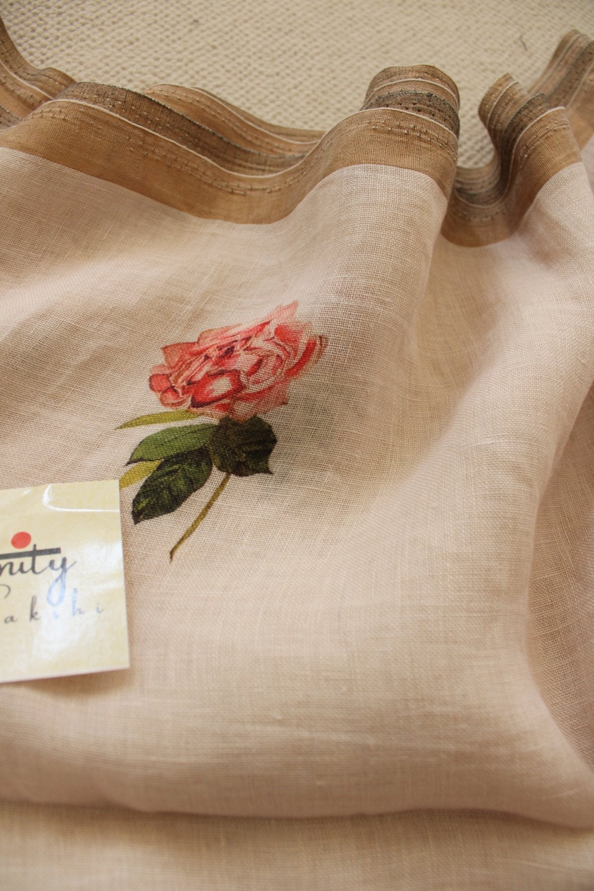 Digital Print Linen Saree - Eternity by Sakshi