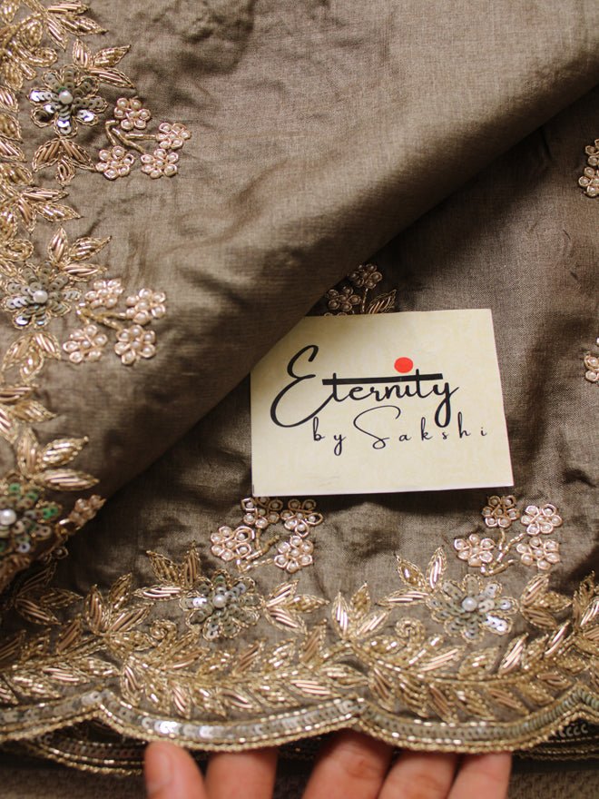 Earthy Tussar Handwork Saree - Eternity by Sakshi