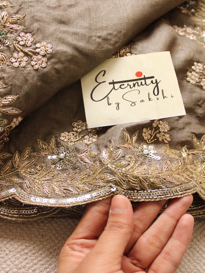 Earthy Tussar Handwork Saree - Eternity by Sakshi