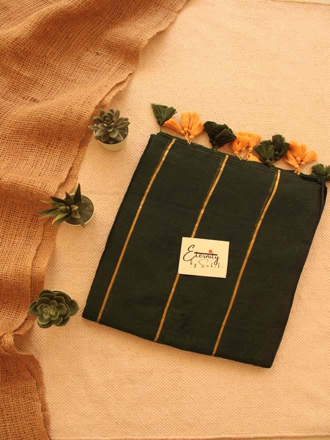 EMERALD SUTI SAREE - Eternity by Sakshi