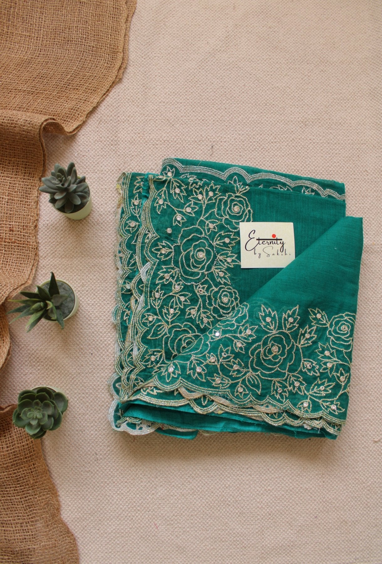 Green Dilruba Saree - Eternity by Sakshi