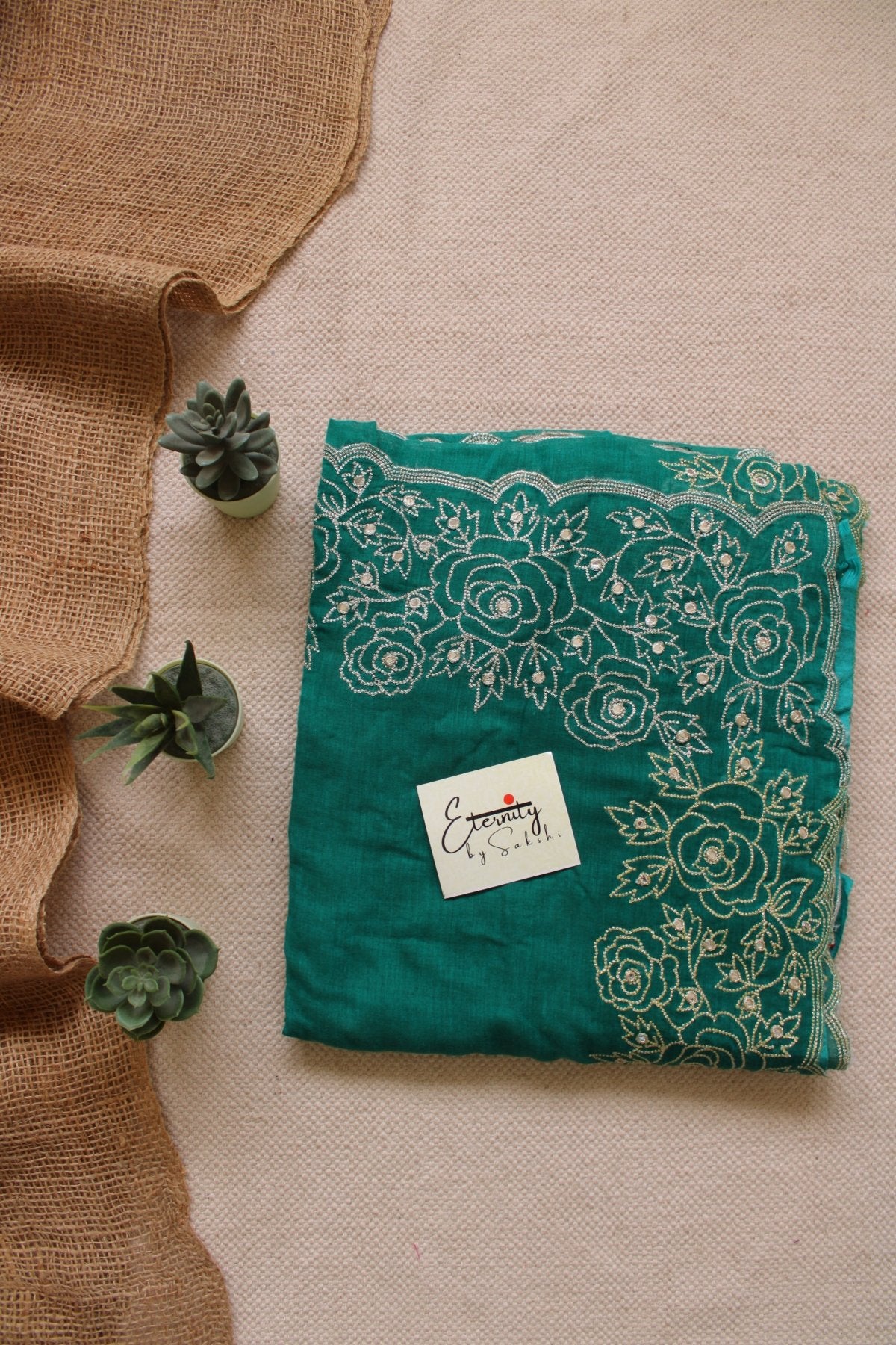 Green Dilruba Saree - Eternity by Sakshi
