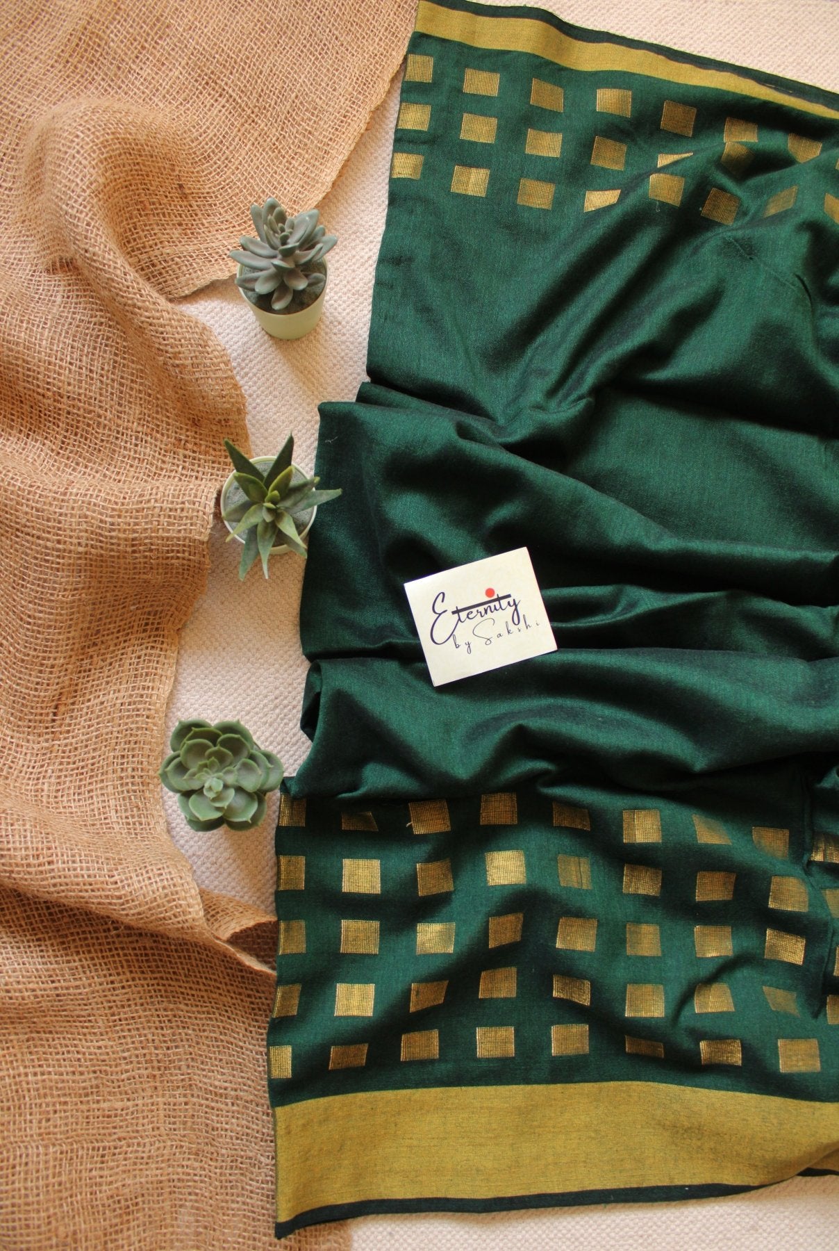Green Meher Saree - Eternity by Sakshi