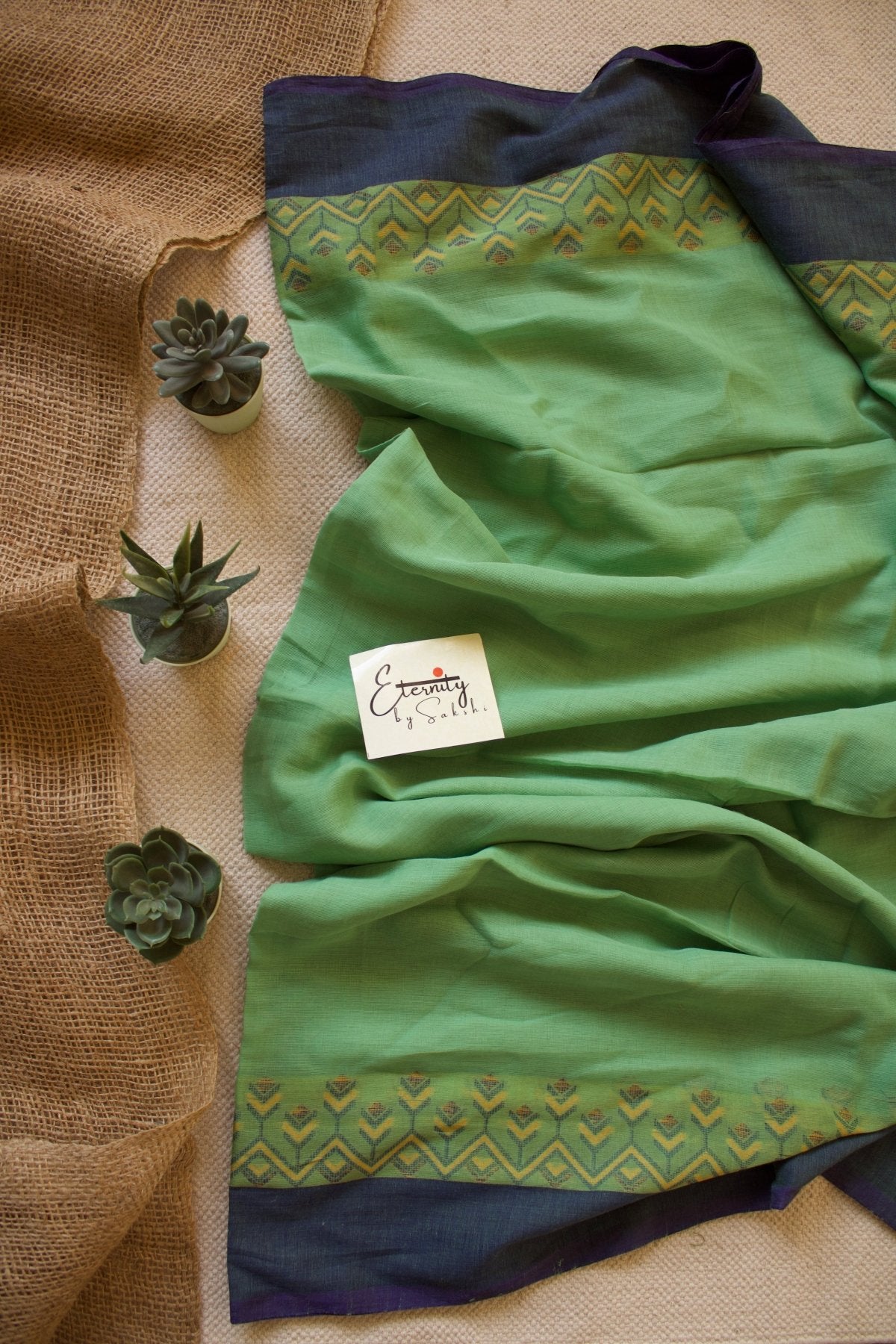 Green Mohe Saree - Eternity by Sakshi