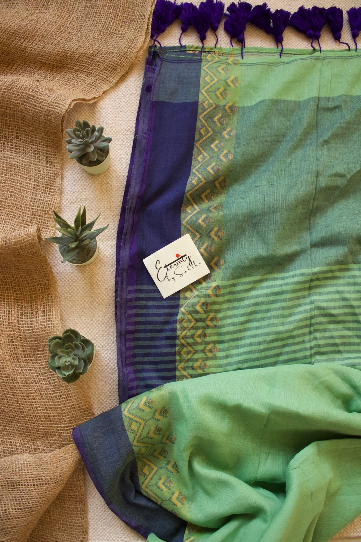 Green Mohe Saree - Eternity by Sakshi