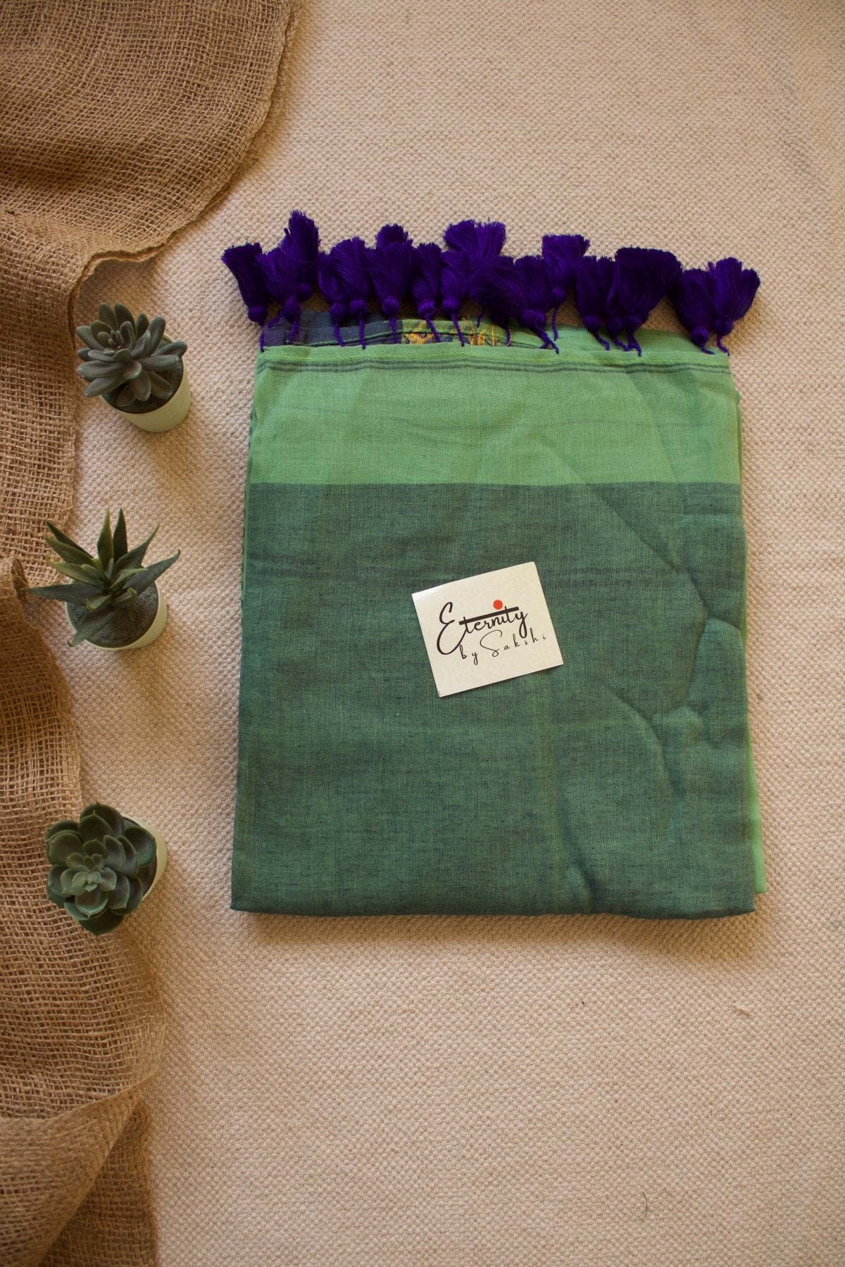 Green Mohe Saree - Eternity by Sakshi