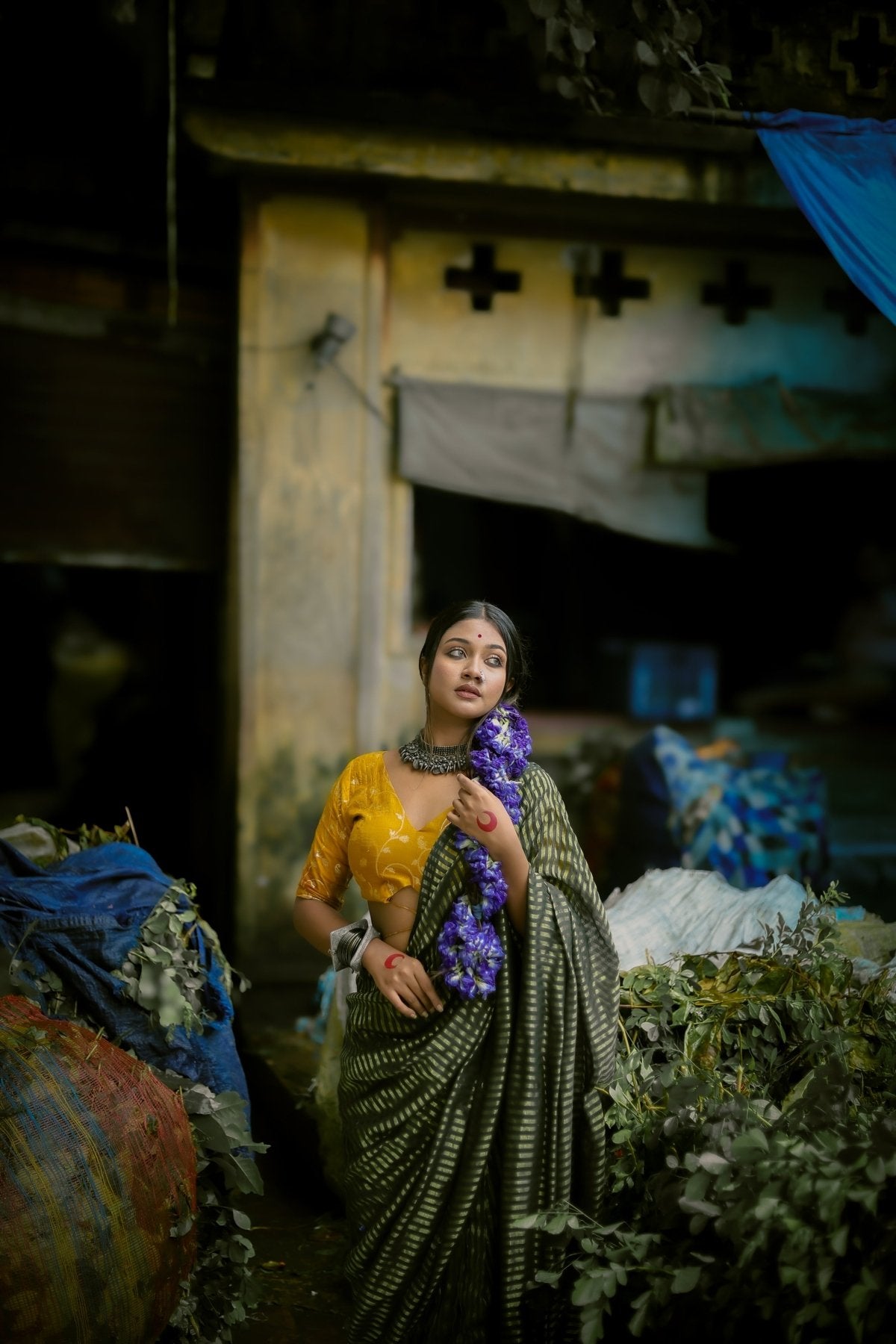 Green Mohini Saree - Eternity by Sakshi