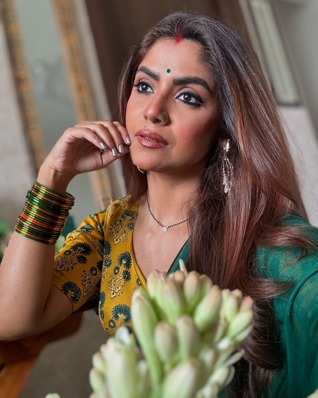 Green Noor Saree - Eternity by Sakshi