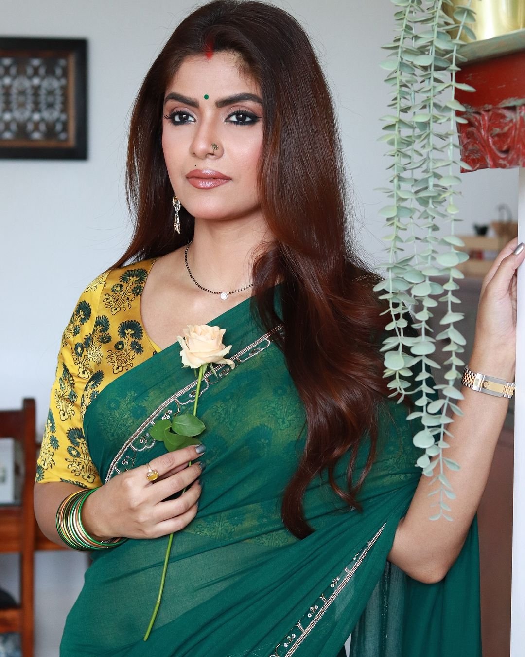 Green Noor Saree - Eternity by Sakshi