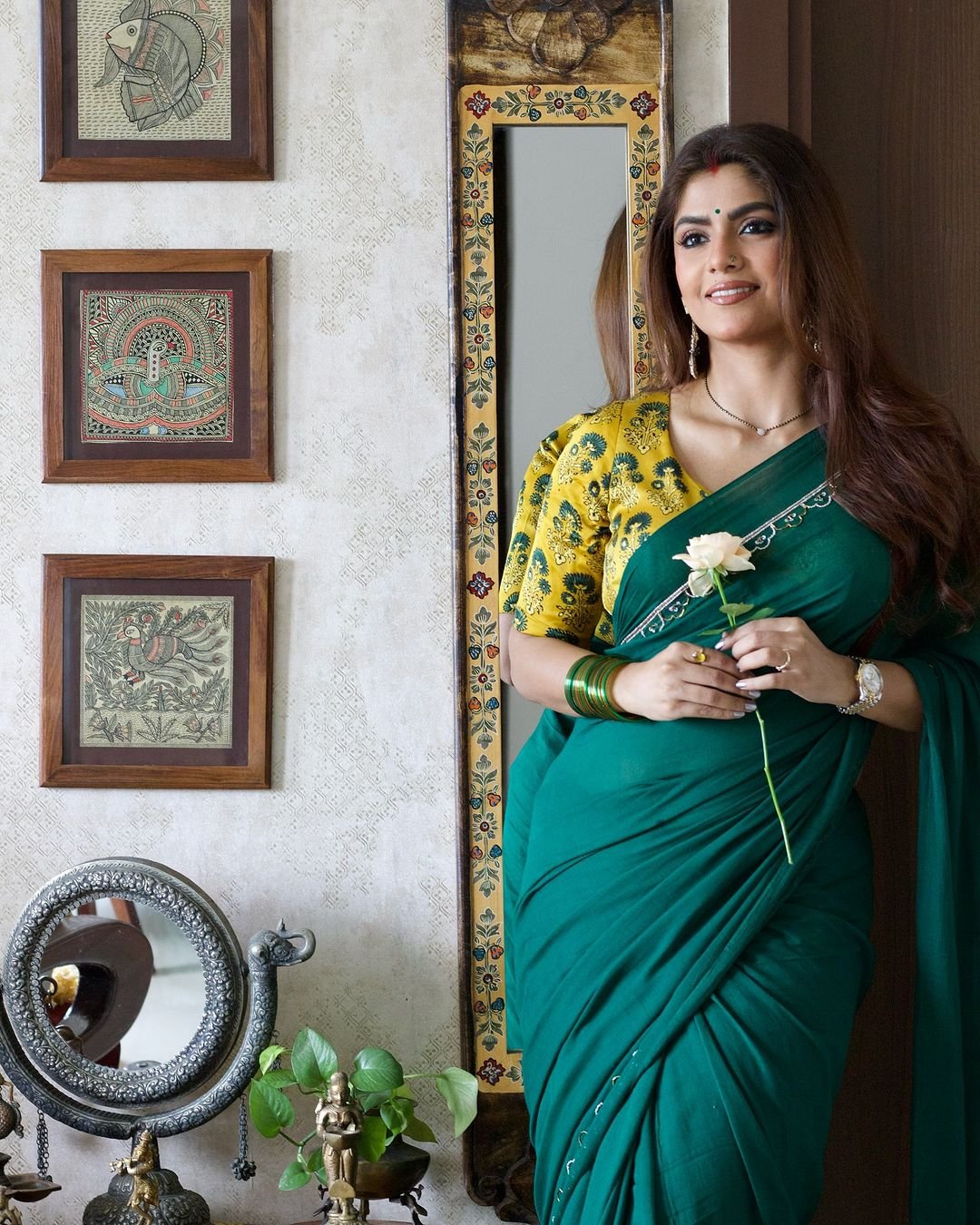 Green Noor Saree - Eternity by Sakshi