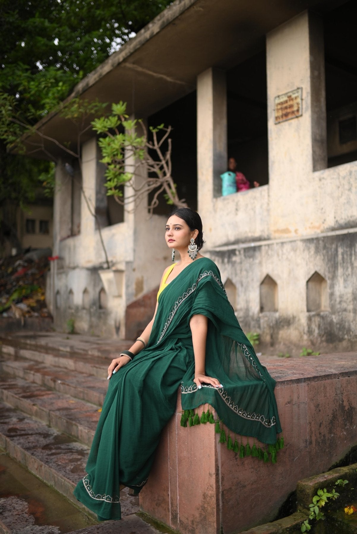 Green Noor Saree - Eternity by Sakshi