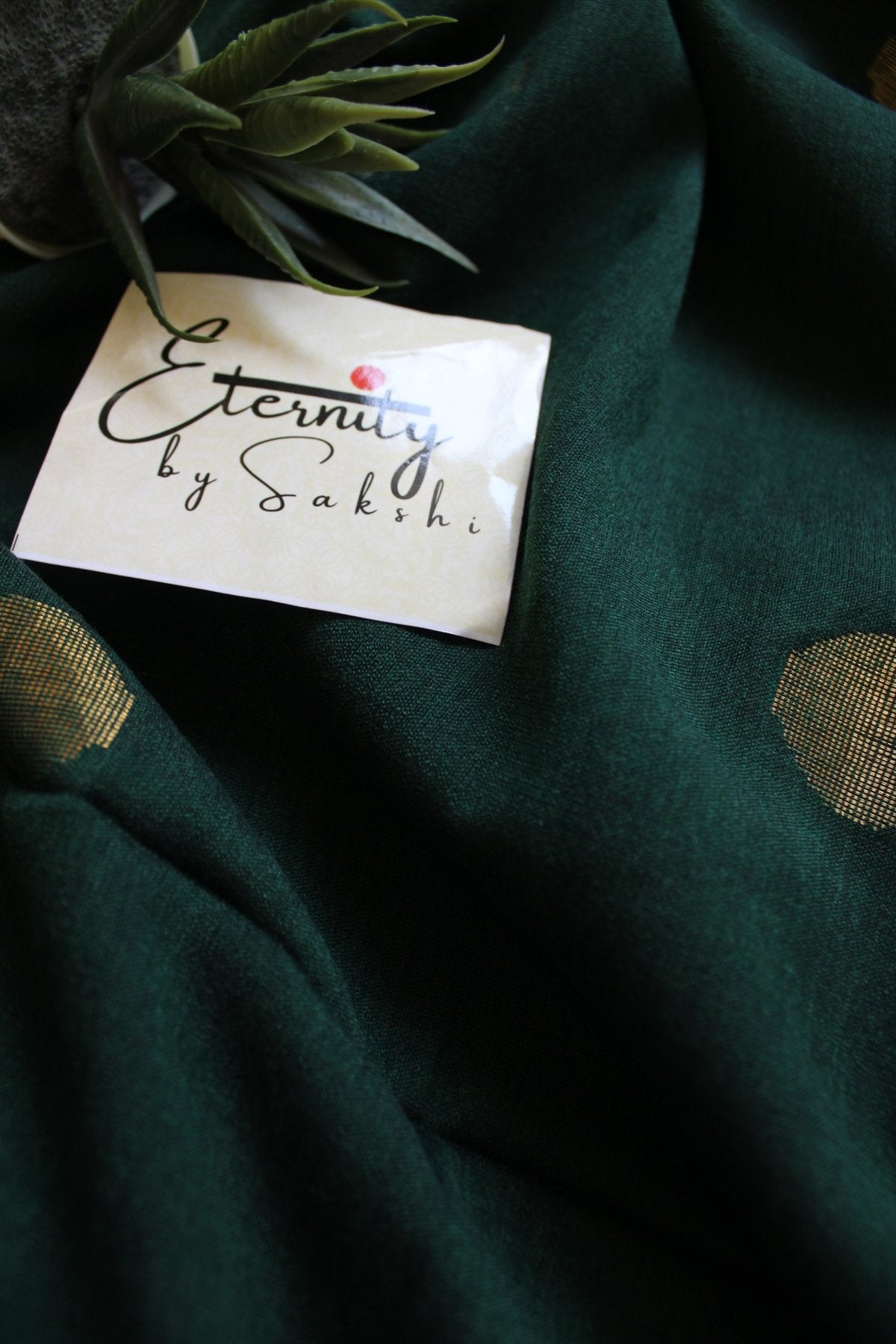 Green Polka Saree - Eternity by Sakshi