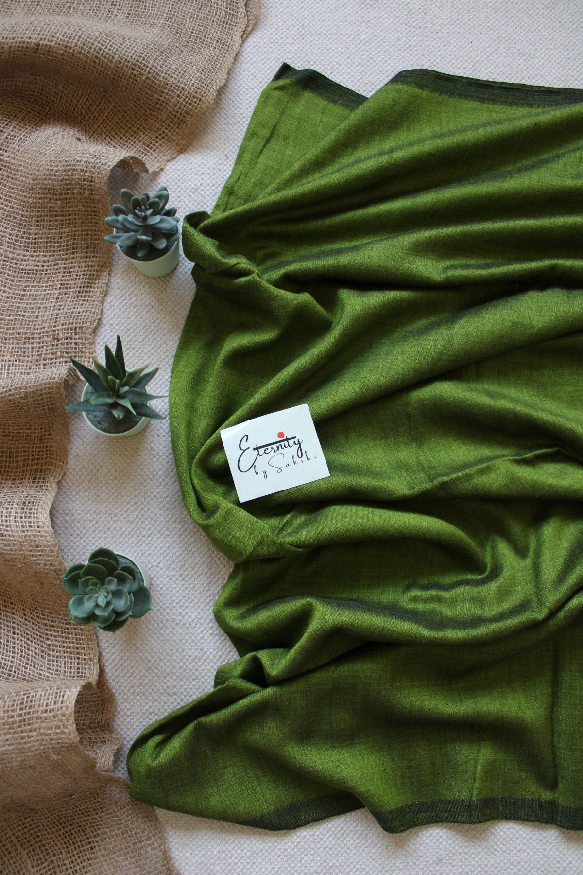 Green Rozana Saree - Eternity by Sakshi