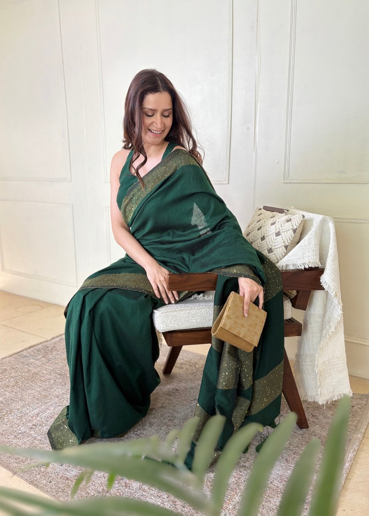 Green Shakti saree - Eternity by Sakshi