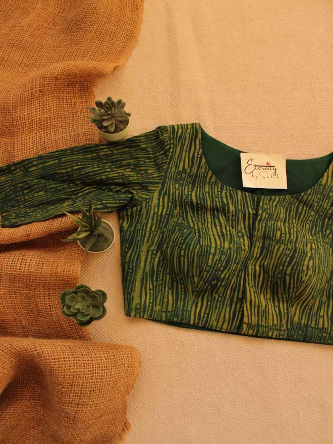 Greenish Yellow Blouse - Eternity by Sakshi