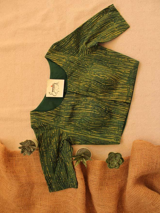 Greenish Yellow Blouse - Eternity by Sakshi