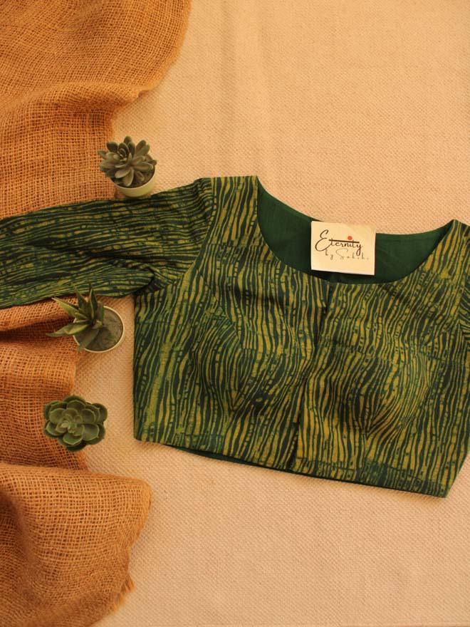 Greenish Yellow Blouse - Eternity by Sakshi