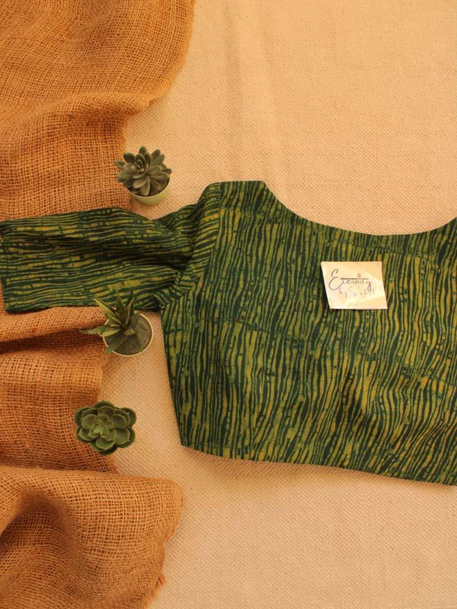 Greenish Yellow Blouse - Eternity by Sakshi