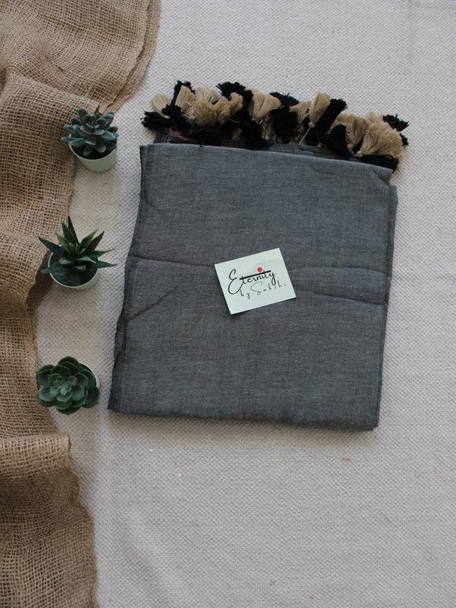 GREY SMOKE BREEZY SAREE - Eternity by Sakshi