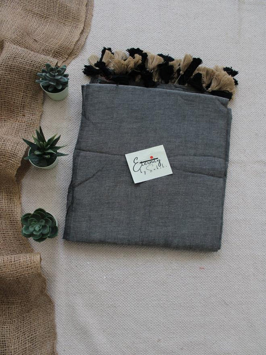 GREY SMOKE BREEZY SAREE - Eternity by Sakshi