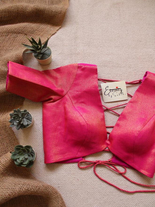 Gulaabi Backless Blouse - Eternity by Sakshi