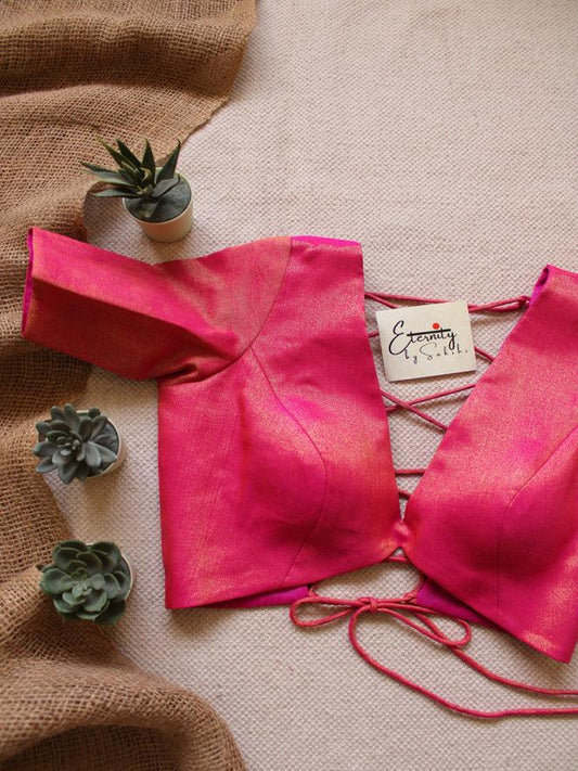 Gulaabi Backless Blouse - Eternity by Sakshi