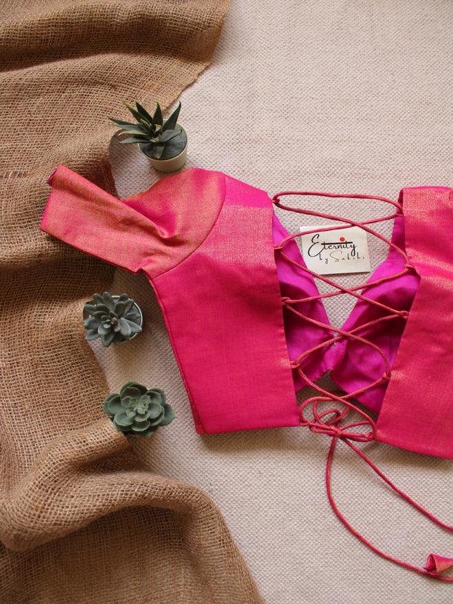 Gulaabi Backless Blouse - Eternity by Sakshi