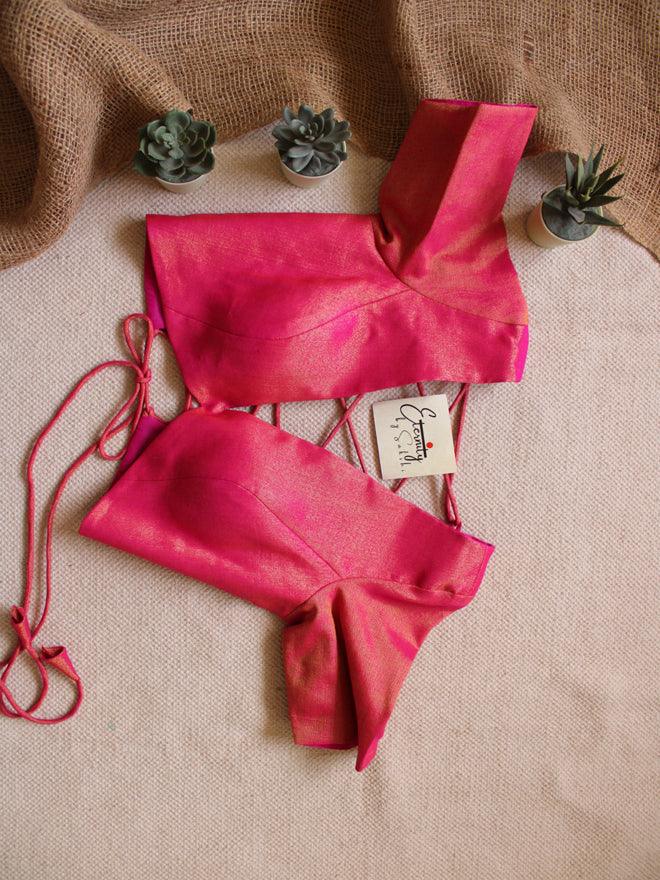 Gulaabi Backless Blouse - Eternity by Sakshi