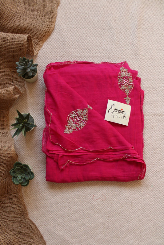 Gulaabi Handwork Noor Saree - Eternity by Sakshi