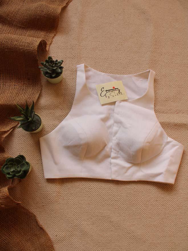 Gulmohar White Blouse - Eternity by Sakshi