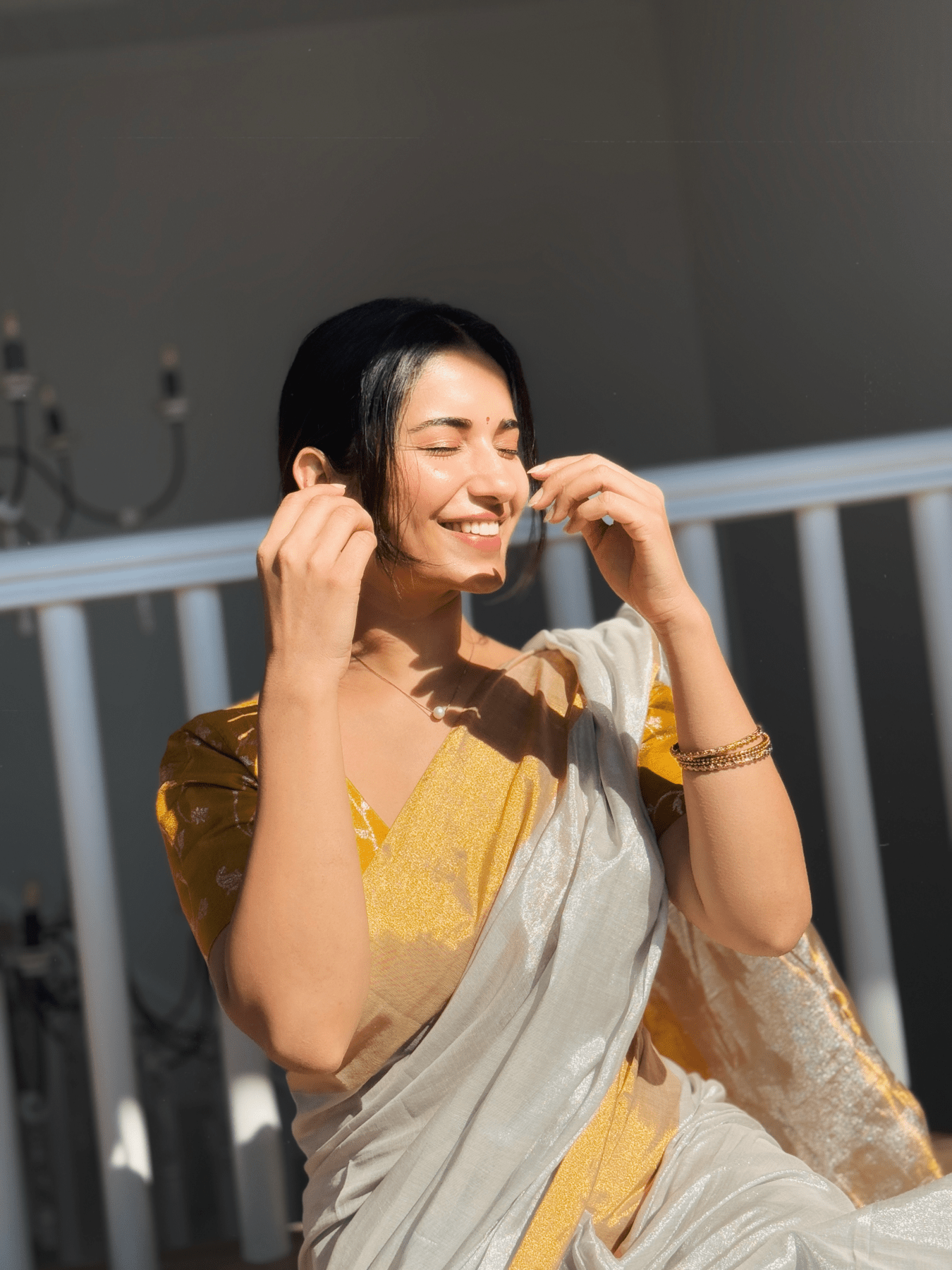 Kerala Tissue Saree - Eternity by Sakshi