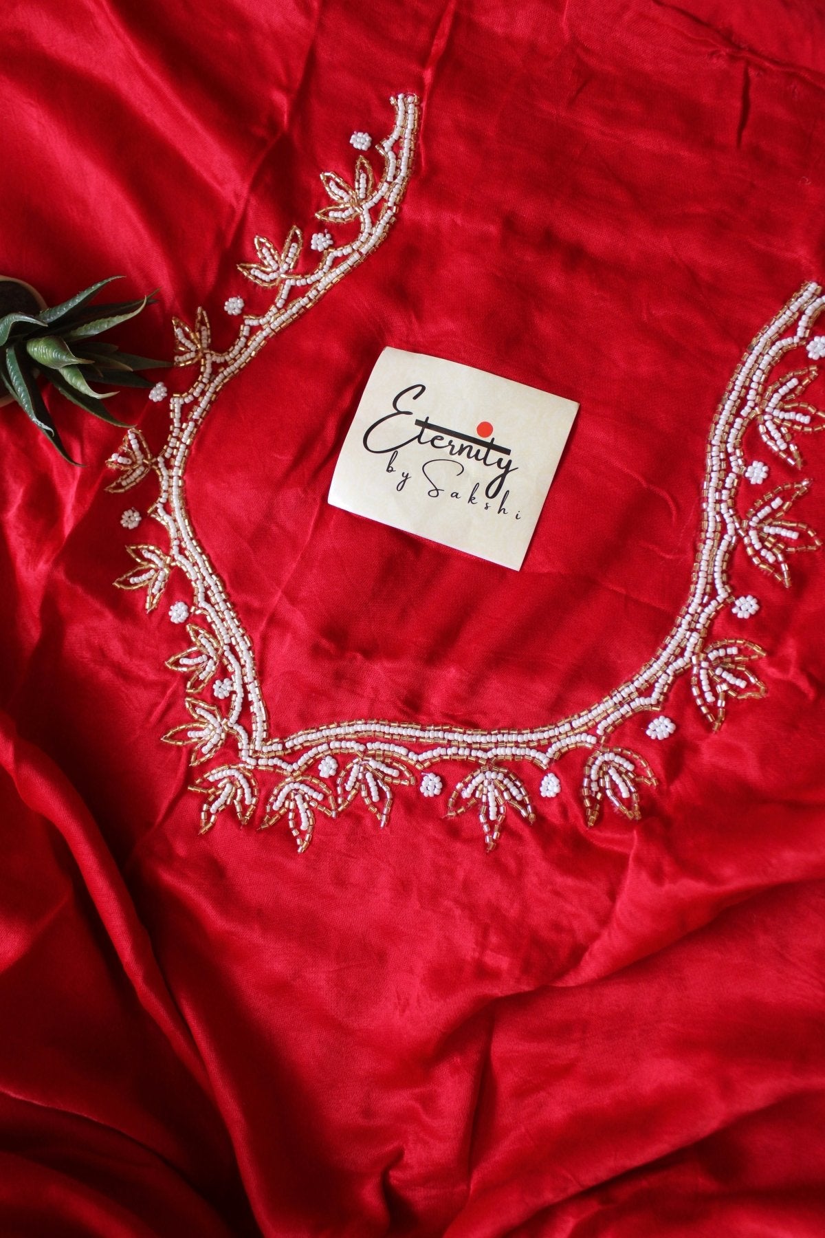 Laal Ishq Modal Handwork Saree - Eternity by Sakshi