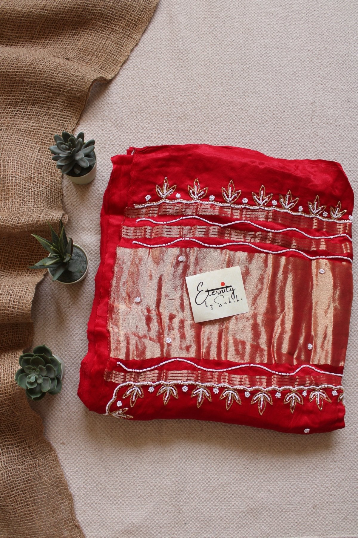 Laal Ishq Modal Handwork Saree - Eternity by Sakshi