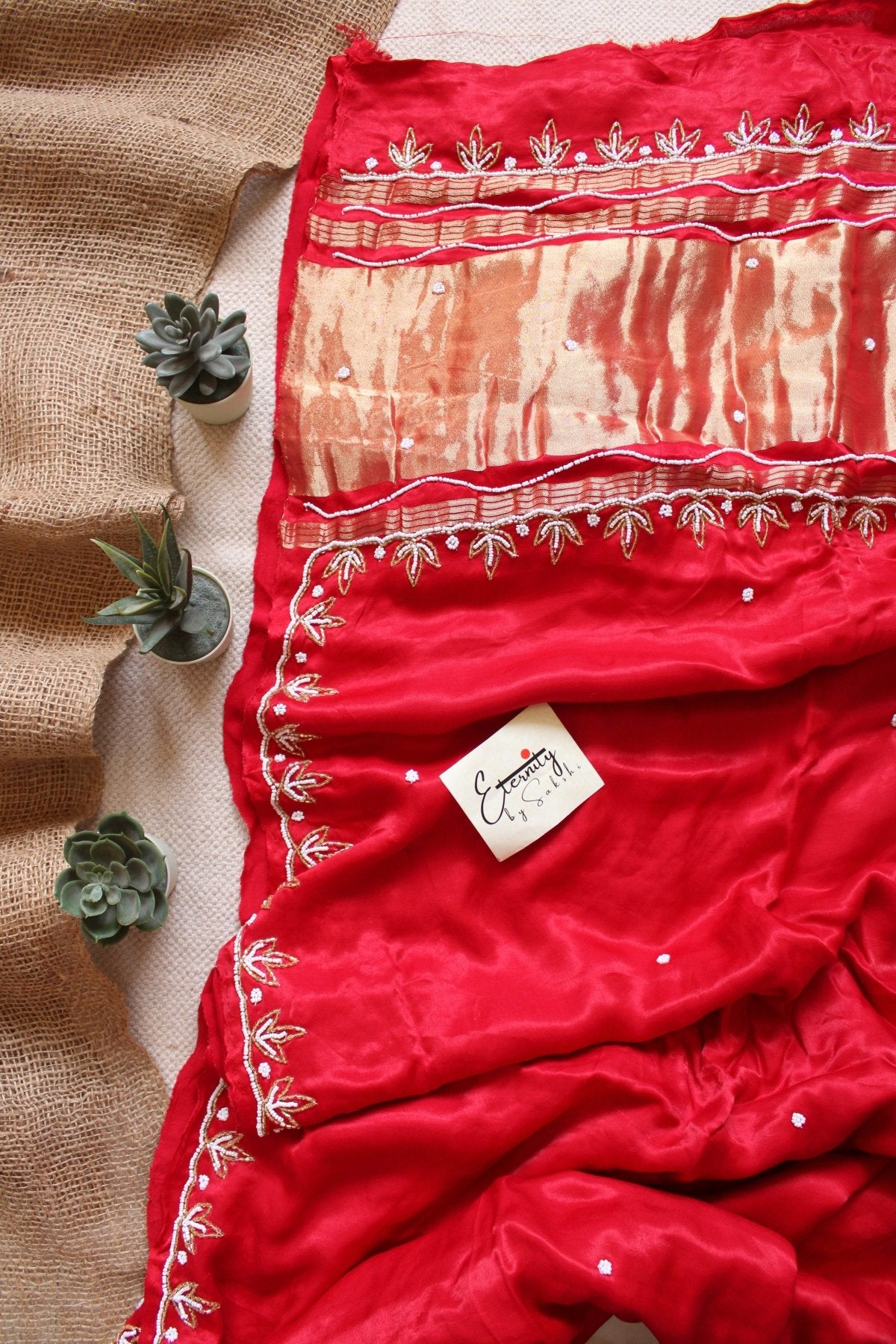 Laal Ishq Modal Handwork Saree - Eternity by Sakshi