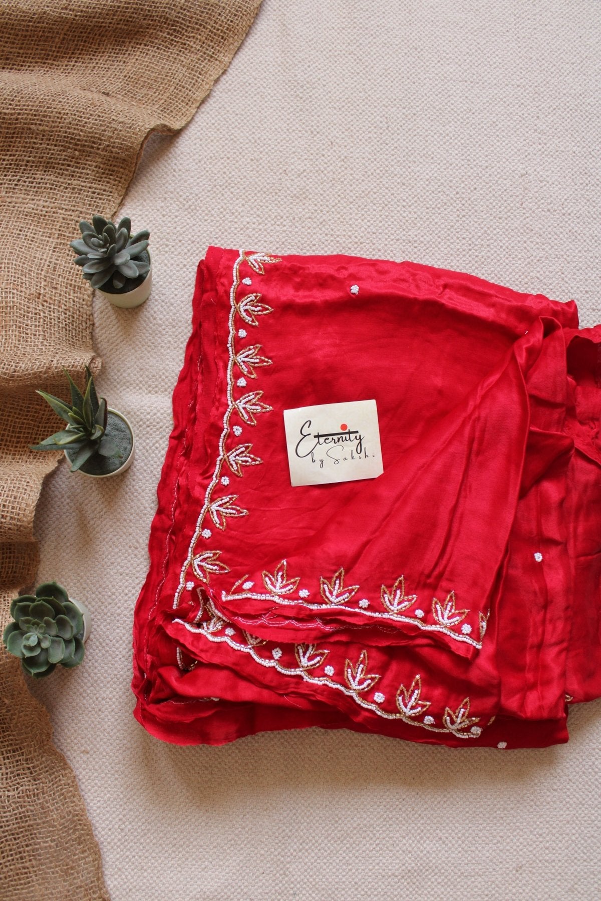 Laal Ishq Modal Handwork Saree - Eternity by Sakshi