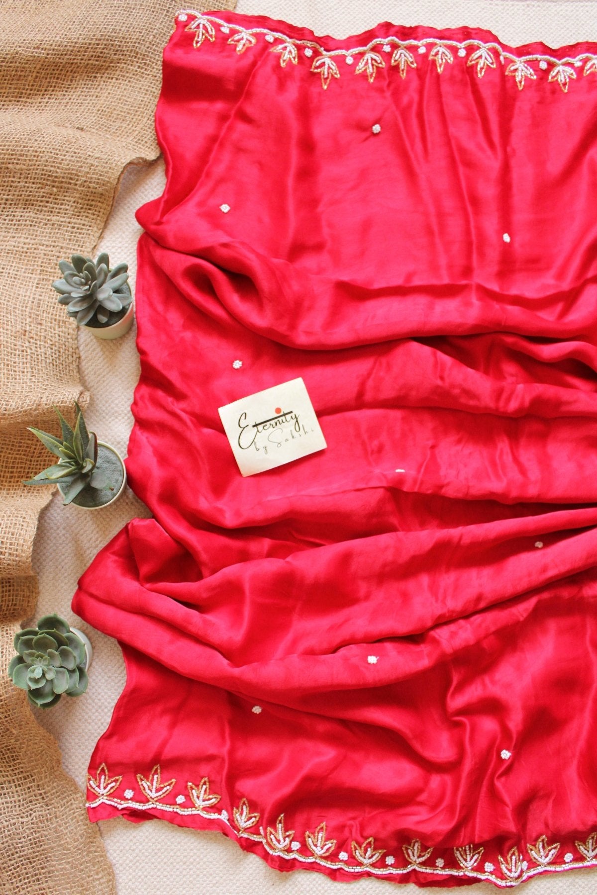 Laal Ishq Modal Handwork Saree - Eternity by Sakshi