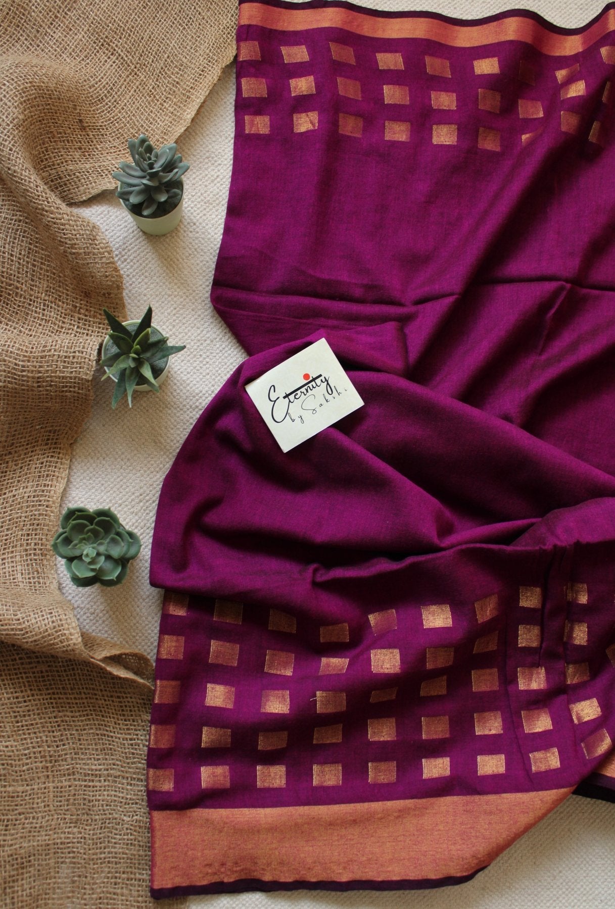 Magenta Meher Saree - Eternity by Sakshi