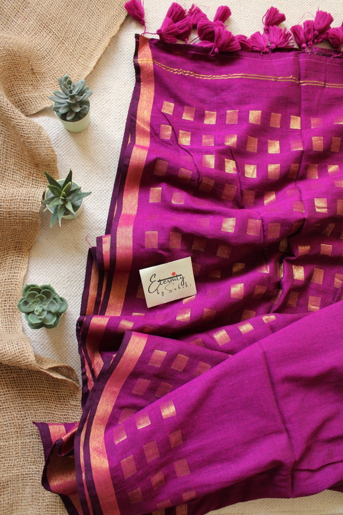 Magenta Meher Saree - Eternity by Sakshi