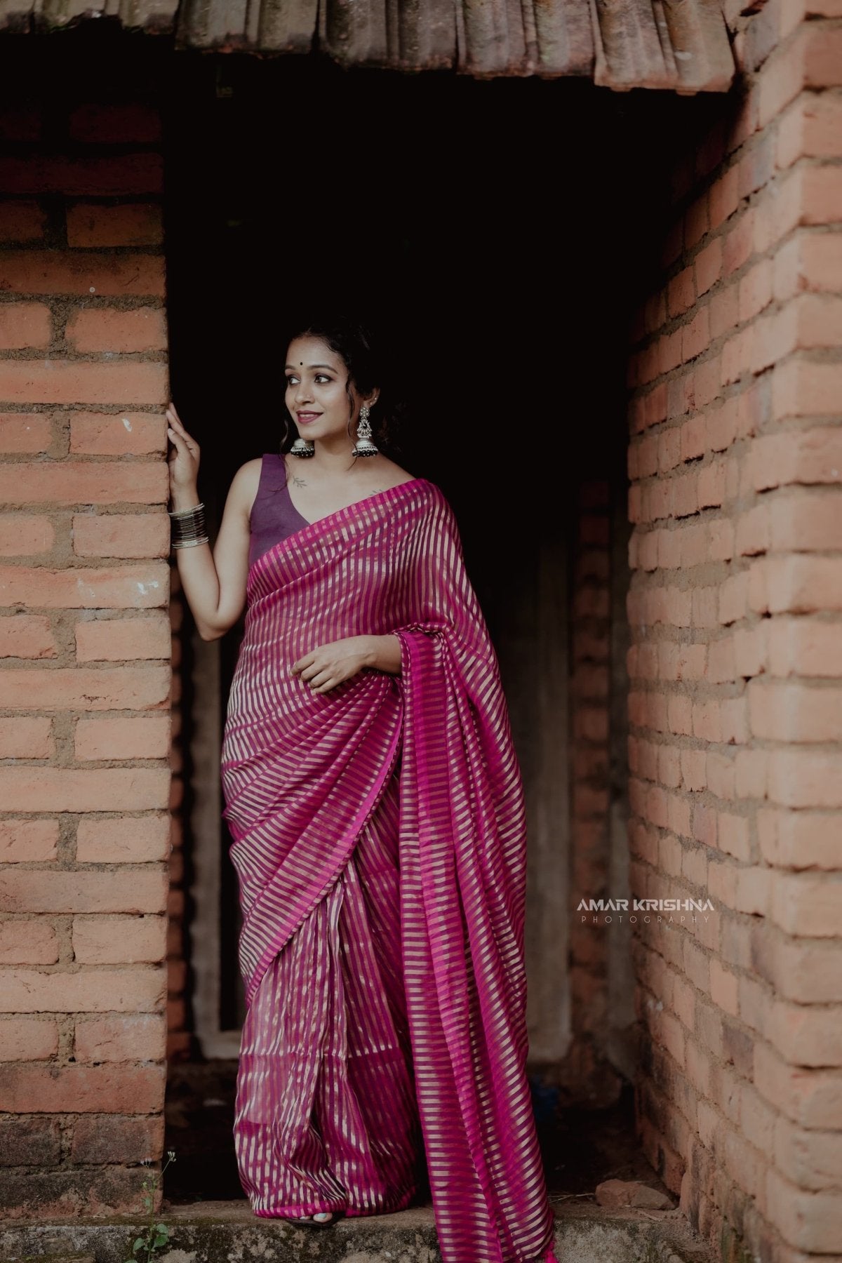 Magenta Mohini Saree - Eternity by Sakshi