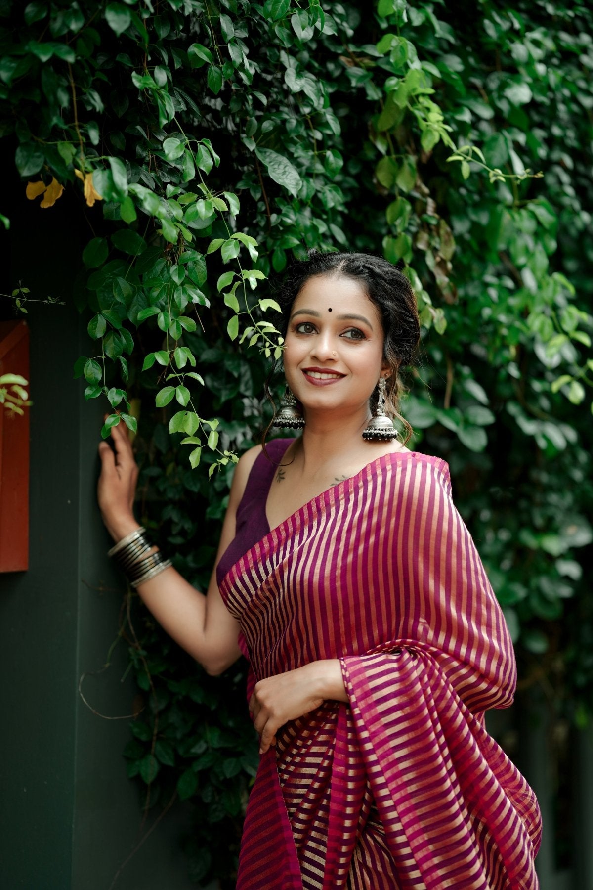 Magenta Mohini Saree - Eternity by Sakshi