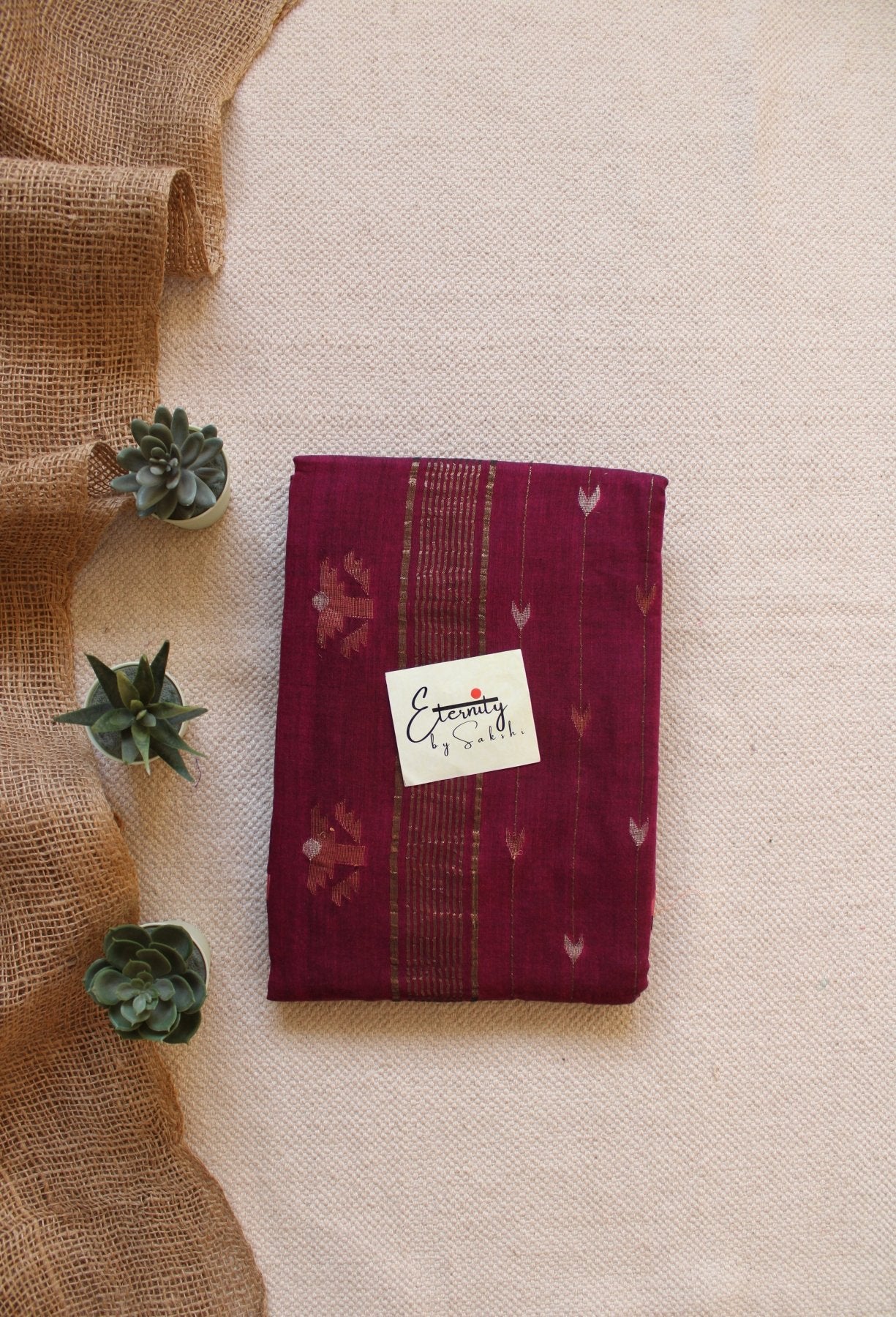Magenta Naveli Saree - Eternity by Sakshi