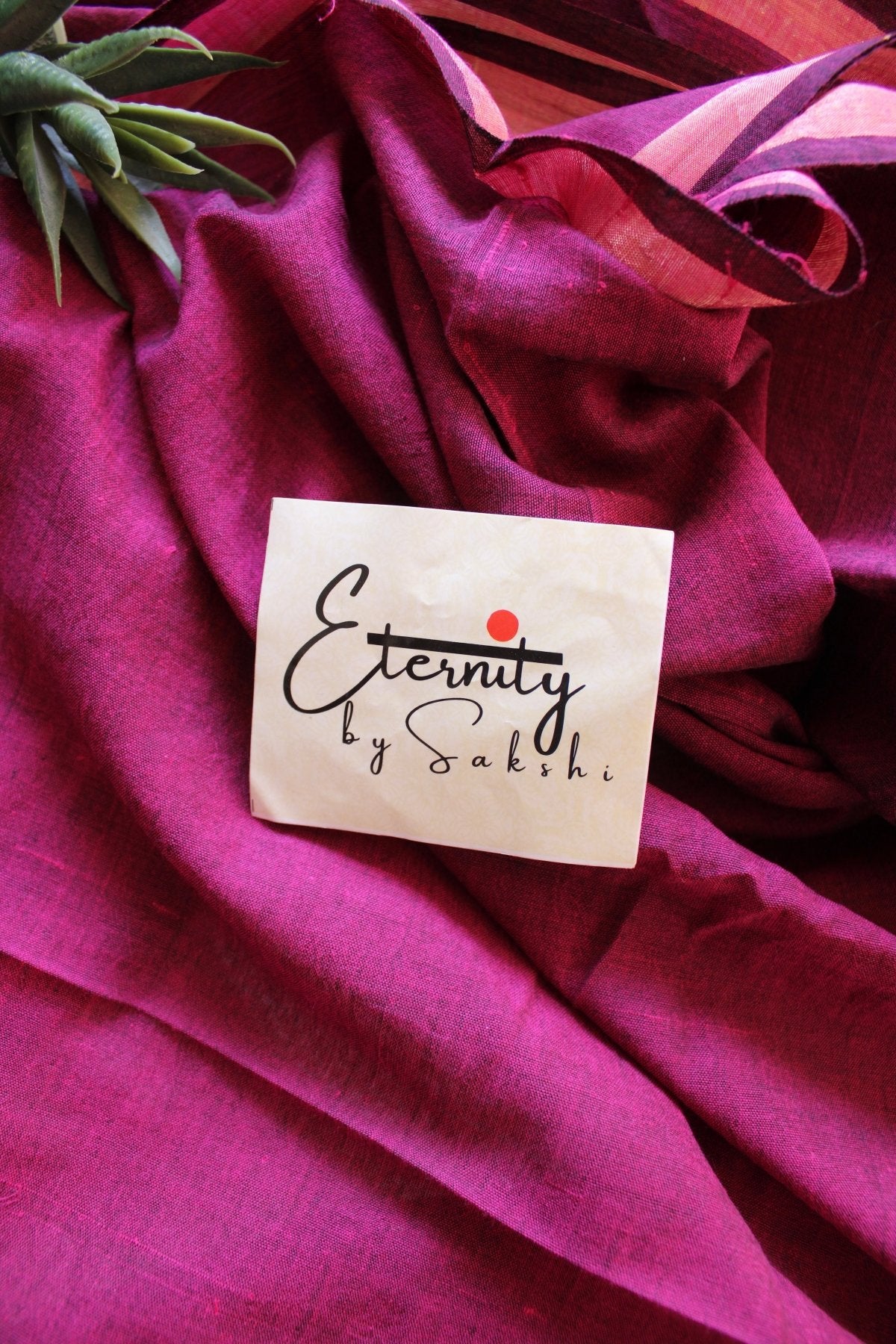 Magenta Naveli Saree - Eternity by Sakshi