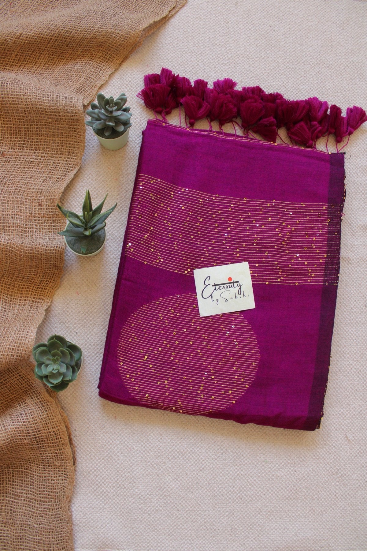 Magenta Shakti Saree - Eternity by Sakshi