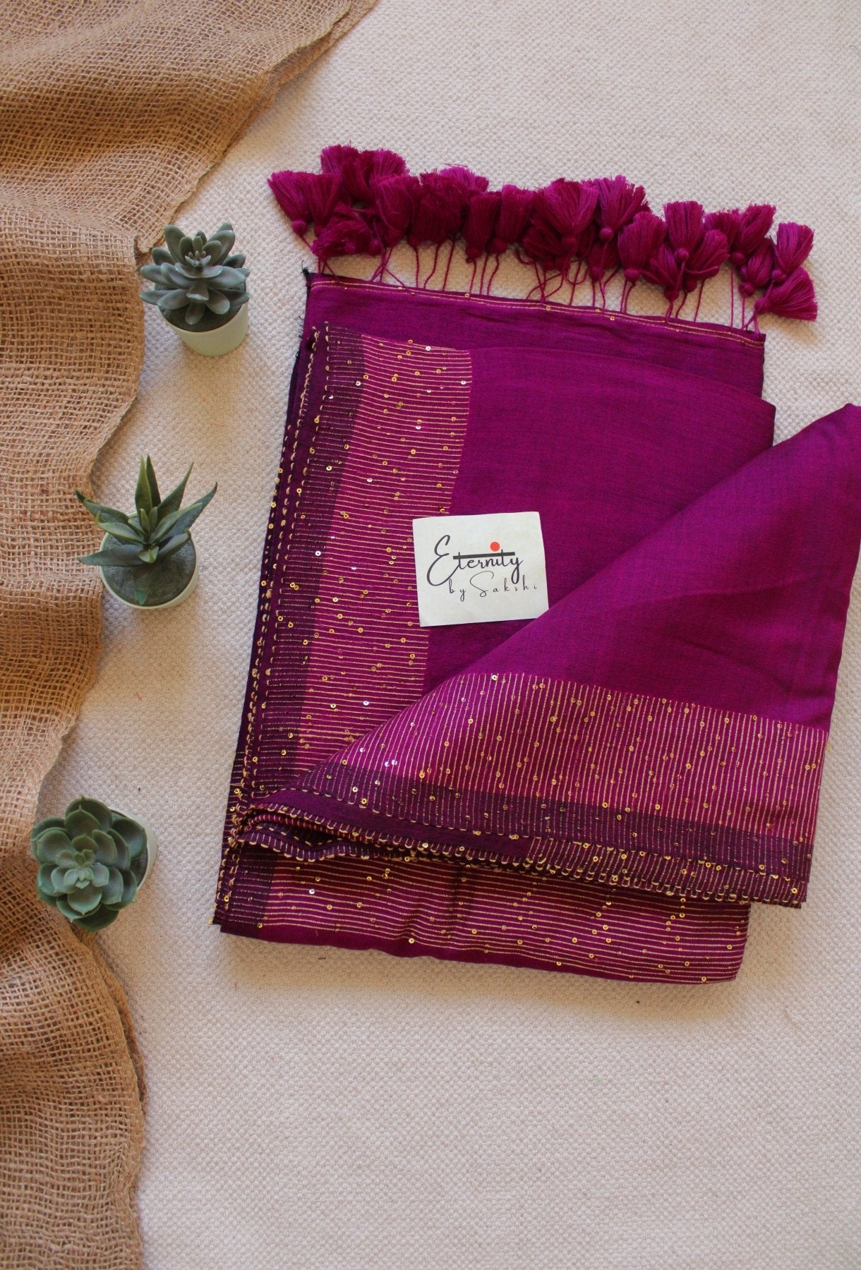 Magenta Shakti Saree - Eternity by Sakshi