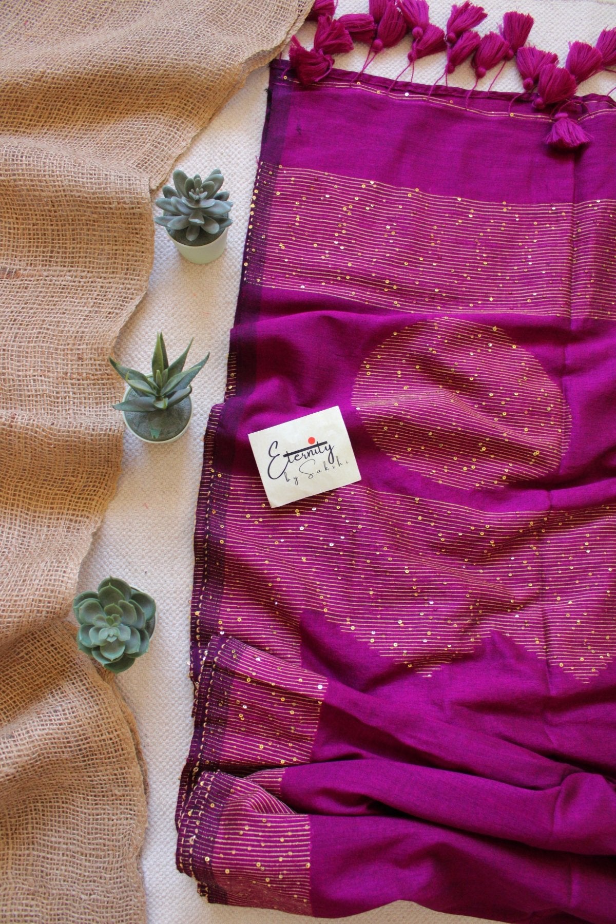 Magenta Shakti Saree - Eternity by Sakshi