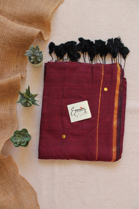 Maroon Bling Saree - Eternity by Sakshi