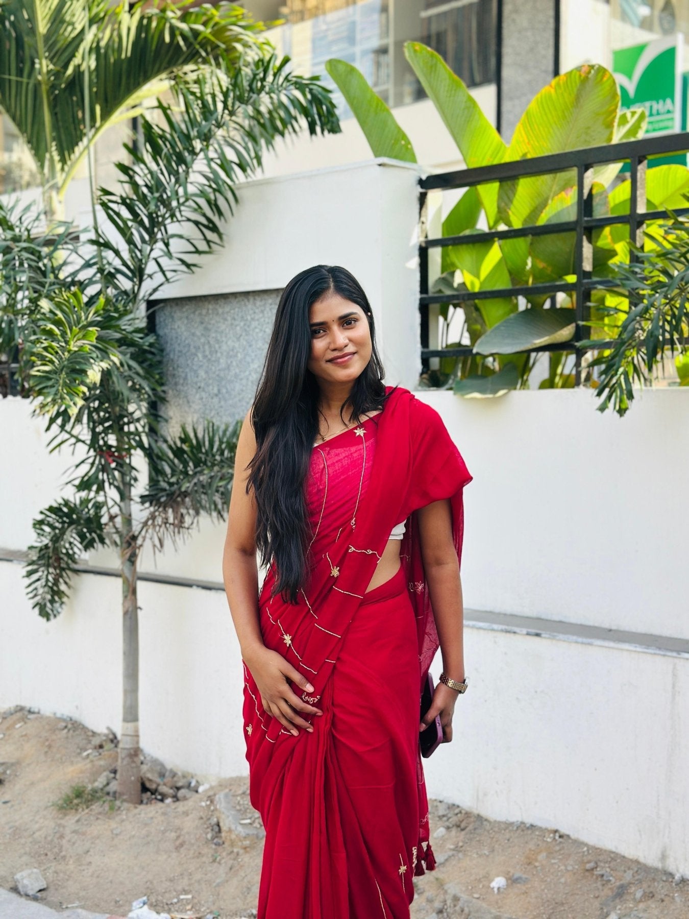 Maroon Noor Saree - Eternity by Sakshi