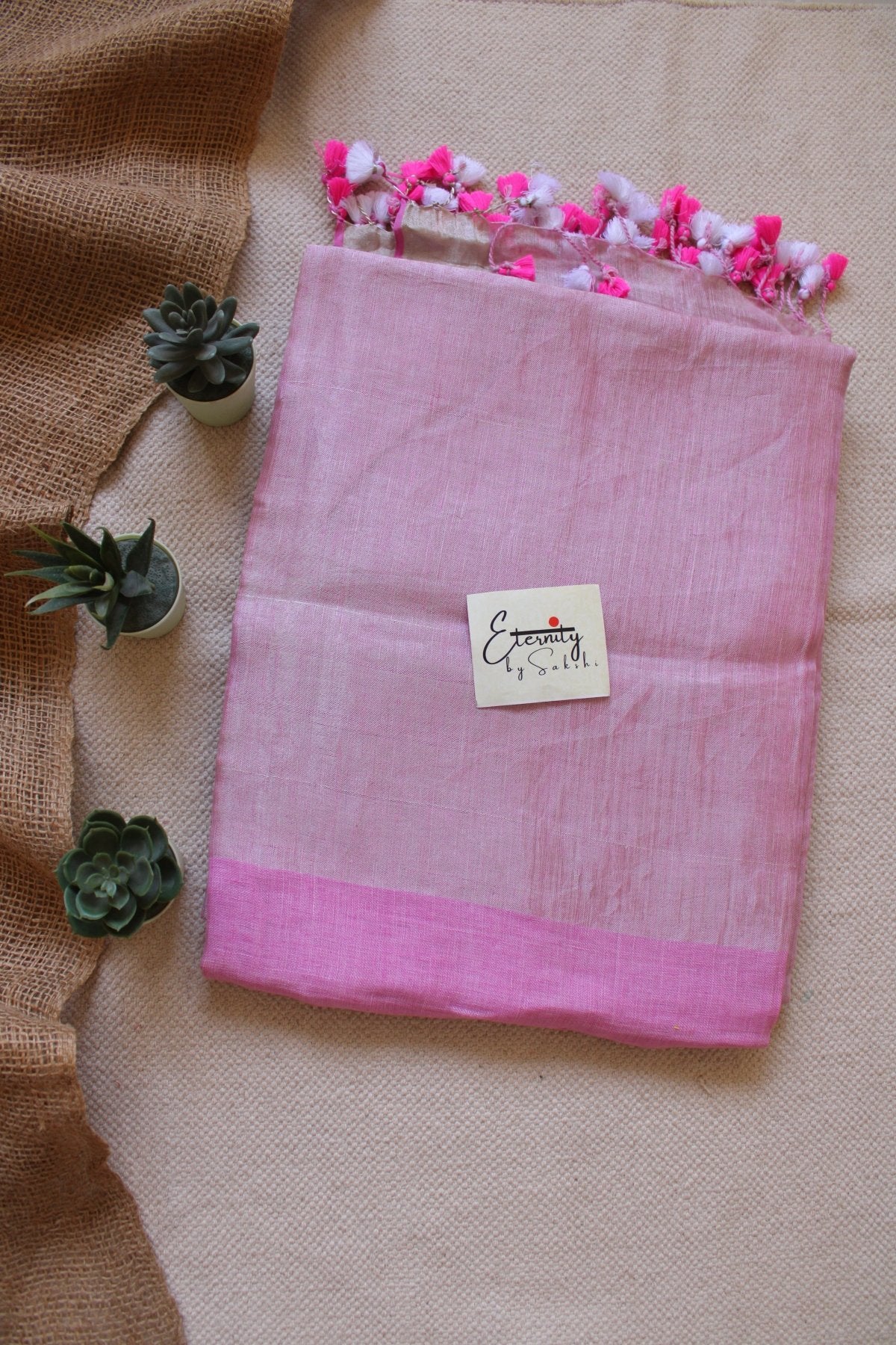 Metallic Pink Saree - Eternity by Sakshi