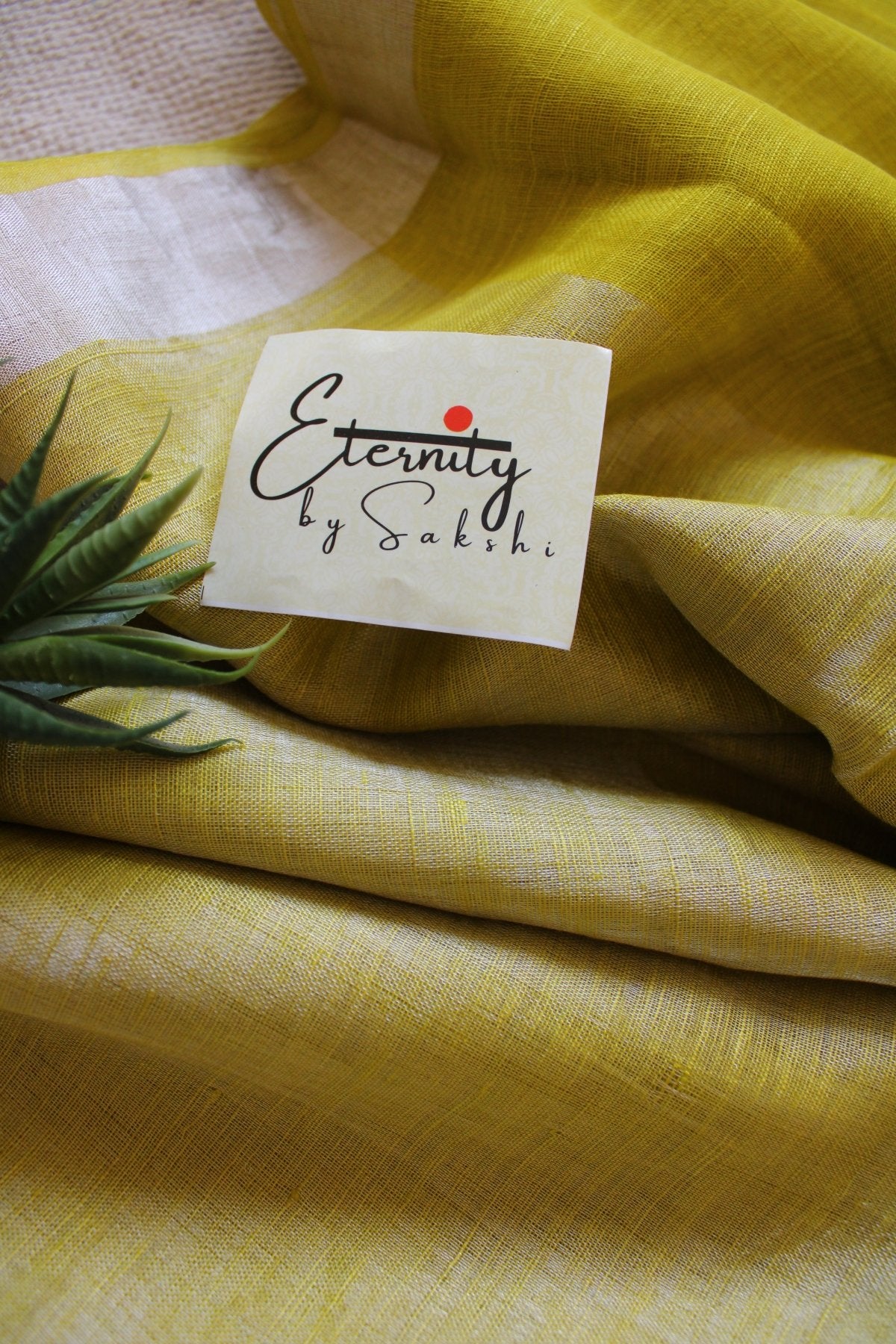 Metallic Yellow Saree - Eternity by Sakshi