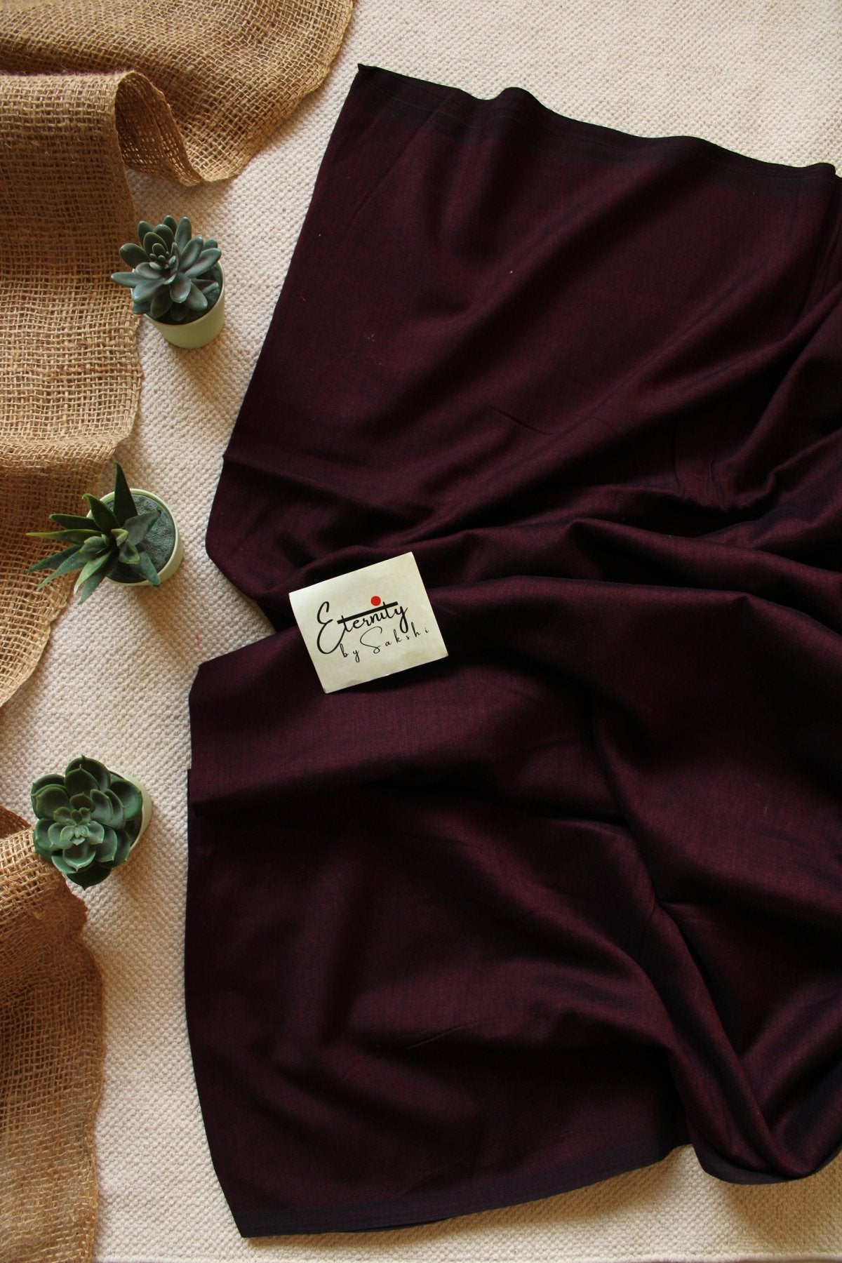 Mocha Office Saree - Eternity by Sakshi